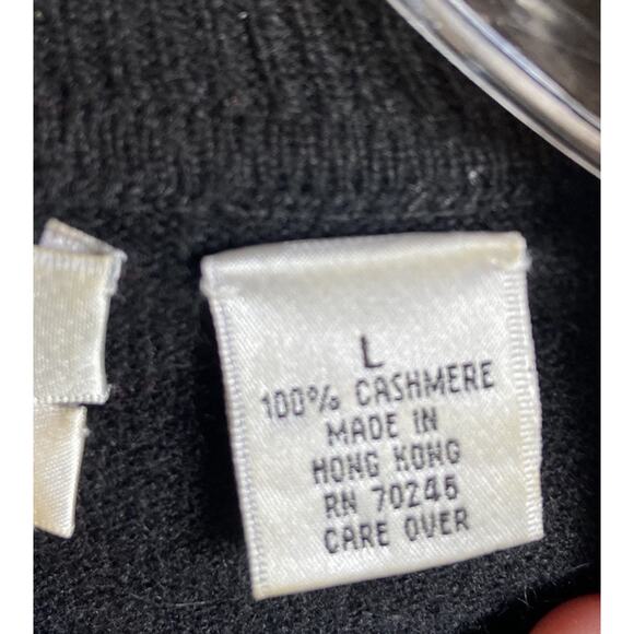 Pursuits Ltd 100% Cashmere Sweater Women’s L Hong Kong Made Minimalist Old Money - Picture 4 of 8